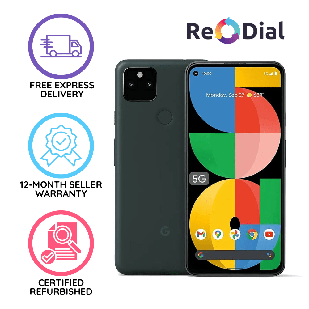 Excellent Refurbished Google Pixel 5a - Unlocked - ReDial Excellent Refurbished Google Pixel 5a - Unlocked - ReDial